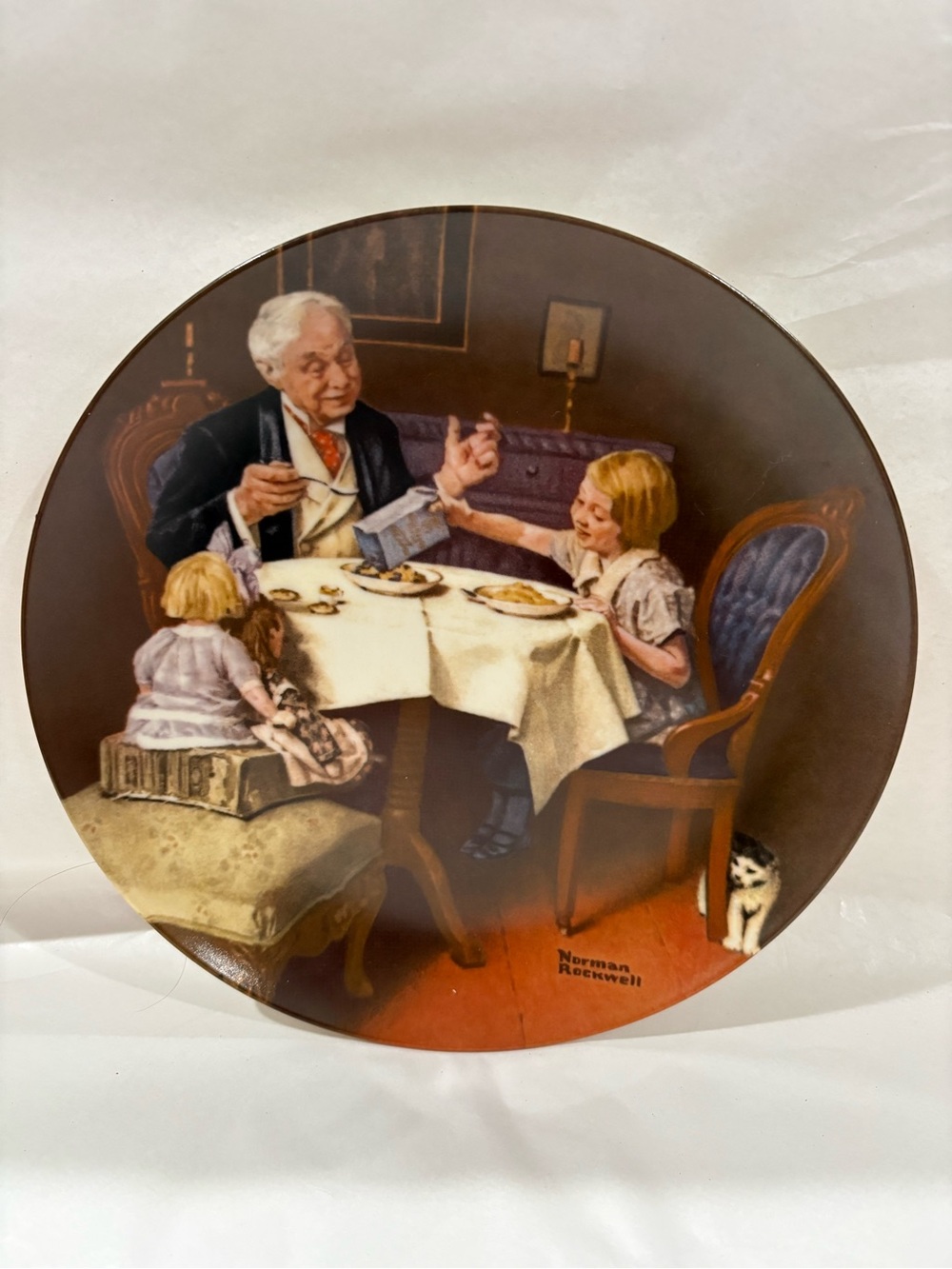 Norman Rockwell Collector Plate - ‘The Gourmet’
